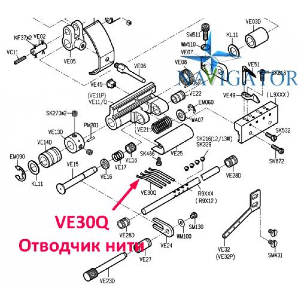 Відвідник нитки VE30Q