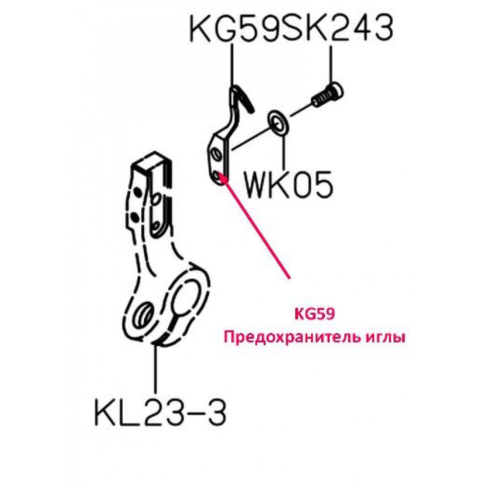 Запобіжник голки KG59