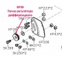 Ручка регулятора диференціала KP39