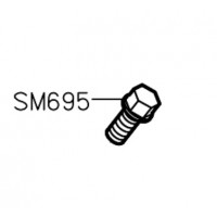 Винт рычага правого петлителя SM695 оверлока Siruba
