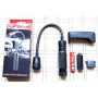 Ліхтарик WD-338 акумуляторний світлодіодний гнучкий на магніті з зарядним пристроєм