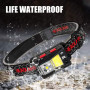 Ліхтар налобний WD159 c CREE L2+COB+RGB діодами акумуляторний з сенсором, на магніті