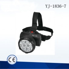 Фонарь налобный YJ-1836-7 светодиодный аккумуляторный
