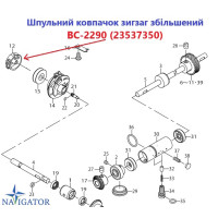 Шпульный колпачок зигзаг BC-2290  (23537350)