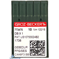 голки Groz-beckert DBx1 SES Gebedur №100 для трикотажу 10 шт