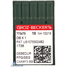 голки Groz-beckert DBx1 SES Gebedur №100 для трикотажу 10 шт