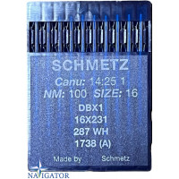 Игла Schmetz DBx1, 16x231, 287 WH, 1738 (A)  № 100 10 шт.