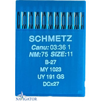 голка Schmetz B-27, MY 1023, UY 191 GS, DCx27 № 75 10 шт