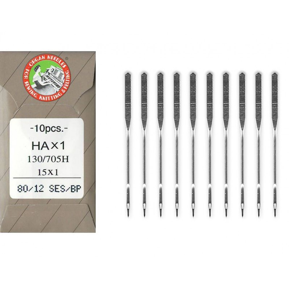 ИГЛЫ ORGAN JERSEY HAx1 SES № 80 10 шт