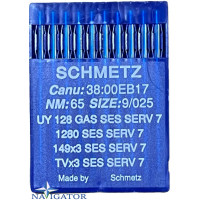 голка Schmetz UY 128 GAS SES SERV 7 №65 10 шт трикотаж