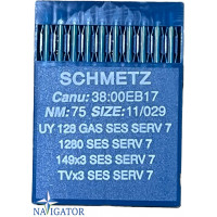 голка Schmetz UY 128 GAS SES SERV 7 № 75 10 шт трикотаж