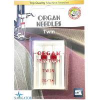 ИГЛА ДВОЙНАЯ УНИВЕРСАЛЬНАЯ ORGAN TWIN № 70/1.4 (2 шт)
