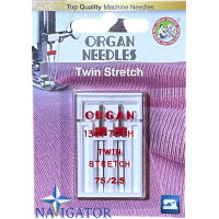 ИГЛА ДВОЙНАЯ ORGAN TWIN STRETCH № 75/2.5 (2шт)
