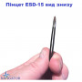 Пінцет вигнутий ESD-15 з антистатичним покриттям