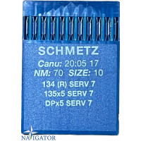 Игла Schmetz 134 SERV 7, DPx5 SERV 7, 135x5 SERV 7. № 70. 10 шт