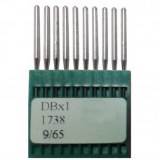 Промислові швейні голки Dotec DBx1, № 65 для прямострочних машин, 10 шт.