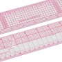 Прямая лекальная линейка для раскроя и разметки ткани, 55 cм + Линейка портновская 1 м