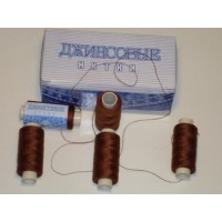 Нить джинсовая цвет коричневый, № 488